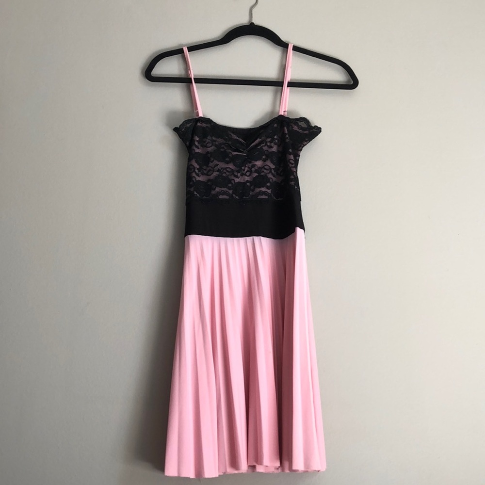 Lovely sexy pink and black dress